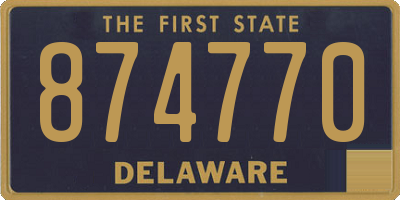 DE license plate 874770