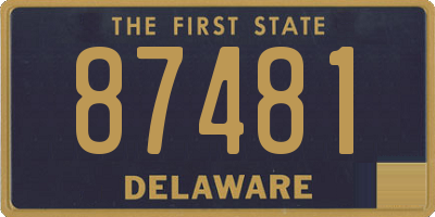 DE license plate 87481