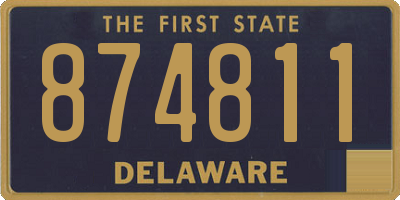 DE license plate 874811