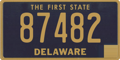 DE license plate 87482