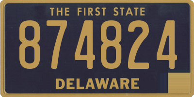 DE license plate 874824