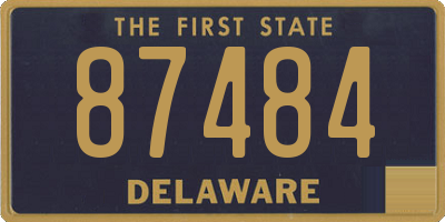 DE license plate 87484