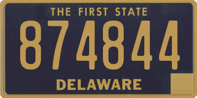 DE license plate 874844