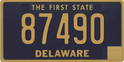 DE license plate 87490