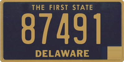DE license plate 87491