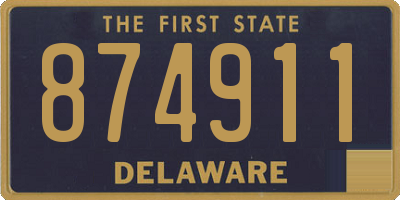 DE license plate 874911