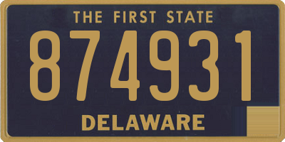 DE license plate 874931
