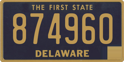 DE license plate 874960