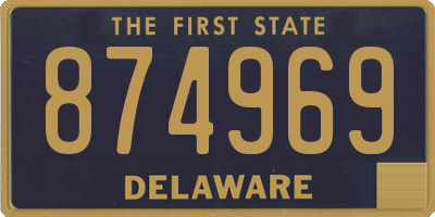 DE license plate 874969