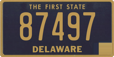 DE license plate 87497
