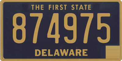 DE license plate 874975