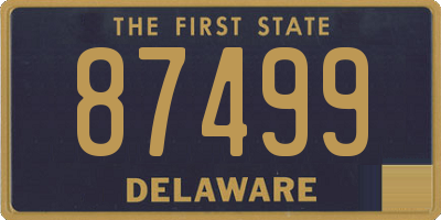 DE license plate 87499