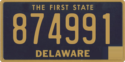 DE license plate 874991