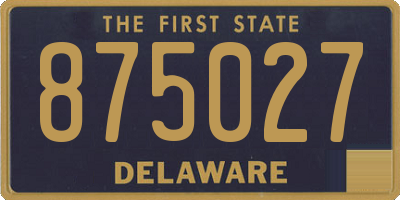 DE license plate 875027