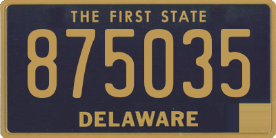 DE license plate 875035