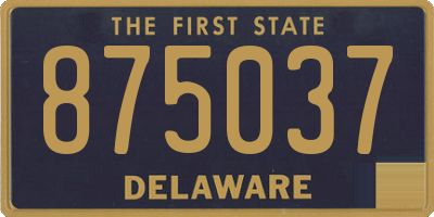 DE license plate 875037