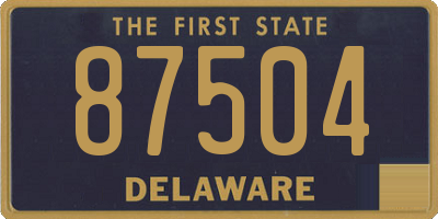 DE license plate 87504