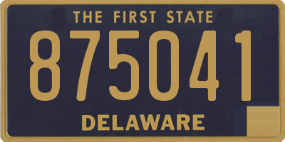 DE license plate 875041