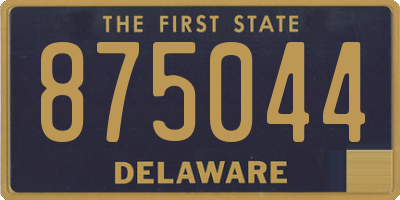 DE license plate 875044