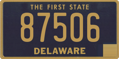 DE license plate 87506
