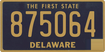 DE license plate 875064
