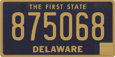 DE license plate 875068