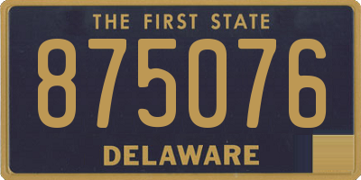 DE license plate 875076