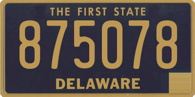 DE license plate 875078