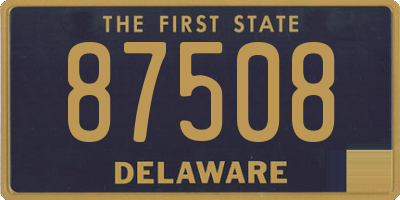 DE license plate 87508