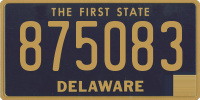 DE license plate 875083