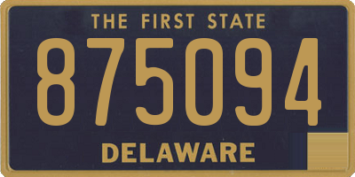 DE license plate 875094