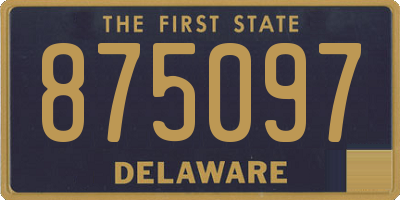DE license plate 875097