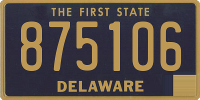 DE license plate 875106