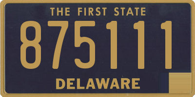 DE license plate 875111