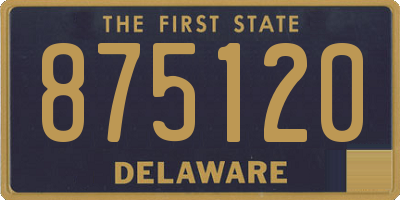 DE license plate 875120