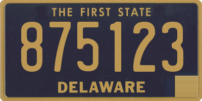 DE license plate 875123