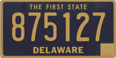 DE license plate 875127