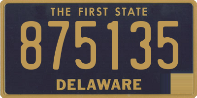 DE license plate 875135