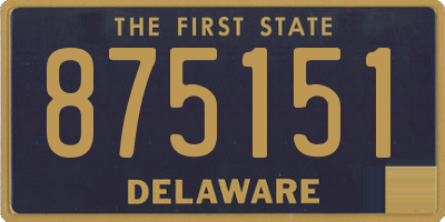 DE license plate 875151