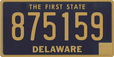 DE license plate 875159