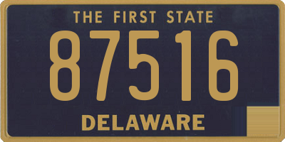 DE license plate 87516