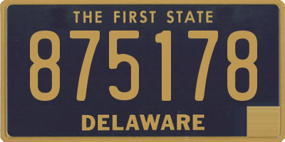 DE license plate 875178