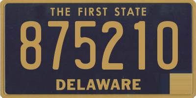 DE license plate 875210