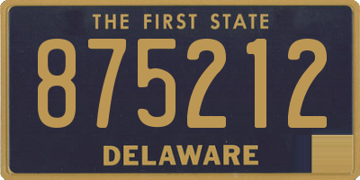 DE license plate 875212