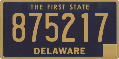 DE license plate 875217