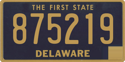 DE license plate 875219