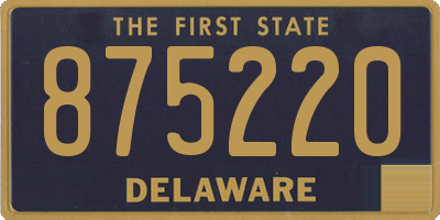 DE license plate 875220