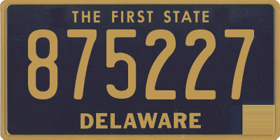 DE license plate 875227