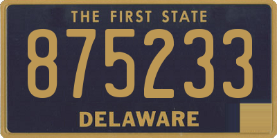 DE license plate 875233