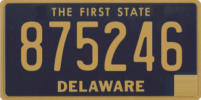DE license plate 875246